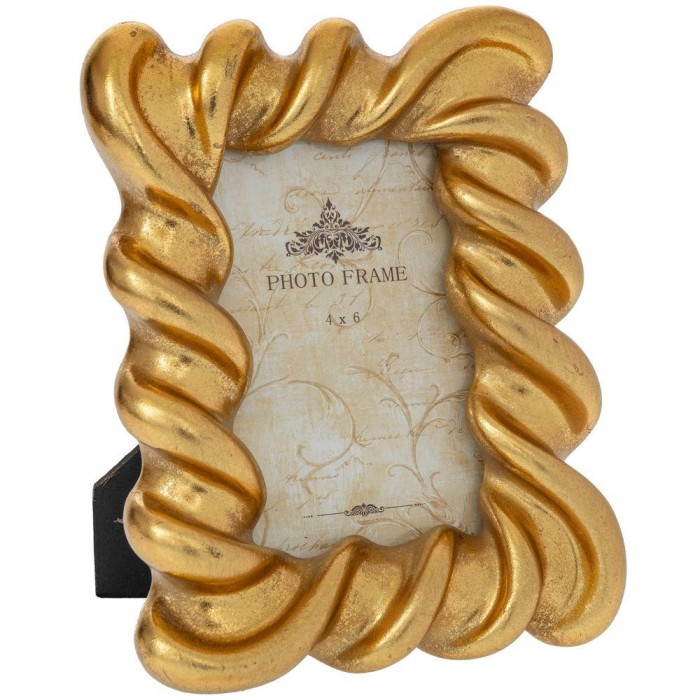 PORTAFOTO DECORATO ORO 17X3X22.5CM.