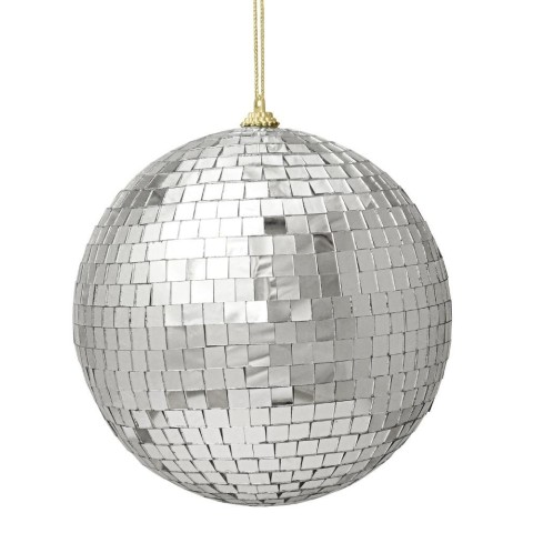 SFERA SPECCHIO PARADISE ARGENTO D.15CM.