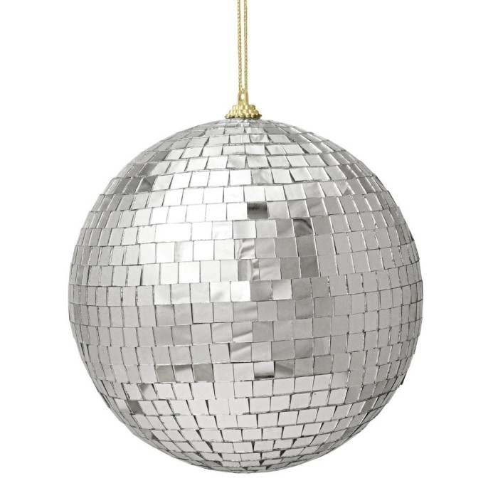 SFERA SPECCHIO PARADISE ARGENTO D.15CM.