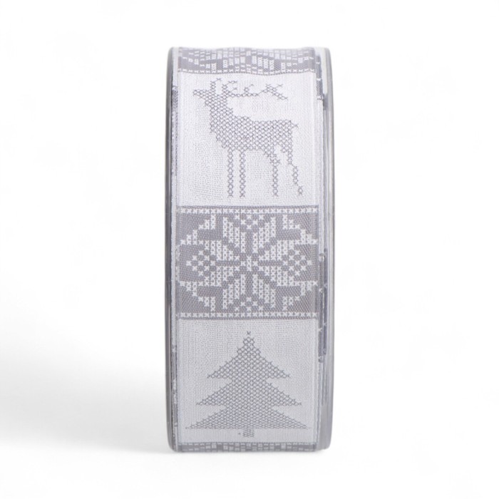 NASTRO NORDKAP ARGENTO NATALIZIO MM40X20MT.