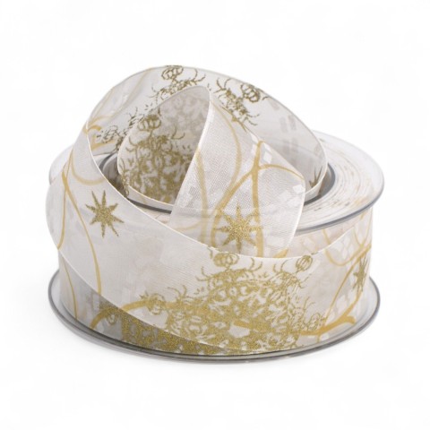 NASTRO STILLE BIANCO ORO 4MMX20MT.