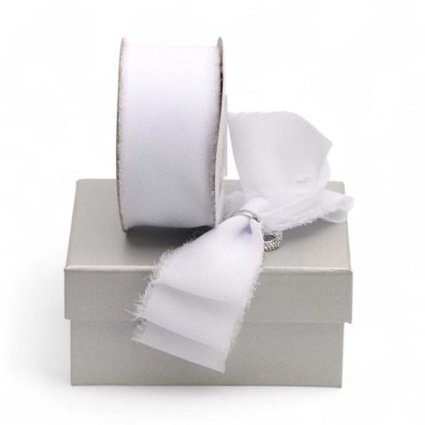 NASTRO SFRANGIATO 40MMX15MT BIANCO